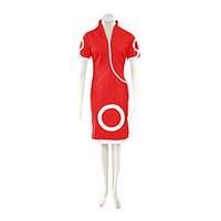 Inspired by Naruto Sakura Haruno Anime Cosplay Costumes Cosplay Suits Dresses Print Red Short Sleeve Cheongsam Shorts For