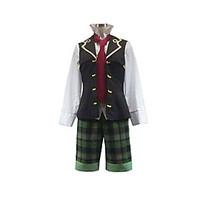 Inspired by Pandora Hearts Oz Vessalius Anime Cosplay Costumes Cosplay Suits Patchwork White Green Brown Long Sleeve Vest Shirt Shorts Tie
