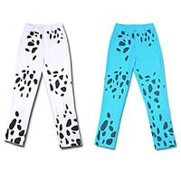 Inspired by One Piece Trafalgar Law Anime Cosplay Costumes Cosplay Tops/Bottoms Animal Print White / Blue Pants
