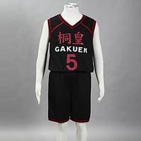 Inspired by Kuroko no Basket Aomine Daiki Anime Cosplay Costumes Cosplay Suits Print Black Sleeveless Vest / Shorts