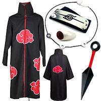 Inspired by Naruto Itachi Uchiha Anime Cosplay Costumes Cosplay Suits / More Accessories Print Black Cloak / More Accessories
