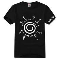 Inspired by Naruto Naruto Uzumaki Anime Cosplay Costumes Cosplay T-shirt Print Black Short Sleeve T-shirt