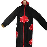 Inspired by Naruto Akatsuki Anime Cosplay Costumes Cosplay Suits Print Black / Red Long Sleeve Cloak