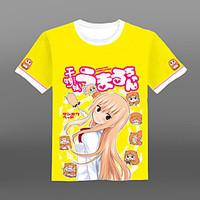Inspired by Himouto Cosplay Anime Cosplay Costumes Cosplay T-shirt Print Yellow Short Sleeve T-shirt