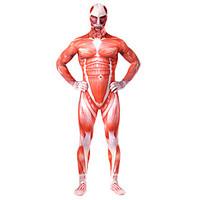 Inspired by Attack on Titan Bertolt Huber Anime Cosplay Costumes Cosplay Suits Patchwork / Print Red Leotard