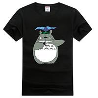 Inspired by My Neighbor Totoro Cat Anime Cosplay Costumes Cosplay T-shirt Print Black Short Sleeve T-shirt