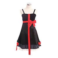 Inspired by Guilty Crown Inori Yuzuriha Anime Cosplay Costumes Cosplay Suits / Dresses Patchwork Black / Red Sleeveless Dress