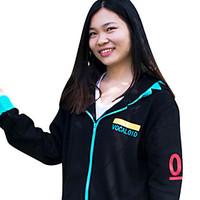 Inspired by Vocaloid Hatsune Miku Anime Cosplay Costumes Cosplay Hoodies Print Long Sleeve Coat 147 Male Female