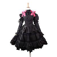 Inspired by Date A Live Kurumi Tokisaki Anime Cosplay Costumes Cosplay Suits / Dresses Bowknot Black / Purple Top / Skirt / Headband