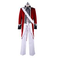 Inspired by Hetalia England Arthur Kirkland Anime Cosplay Costumes Cosplay Suits Patchwork White / Black / RedCoat / Shirt / Pants /