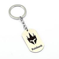 Inspired by Reinhardt Overwatch Anime Cosplay Accessories Keychain Silver Alloy