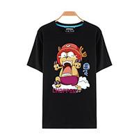 Inspired by One Piece Tony Tony Chopper Anime Cosplay Costumes Cosplay T-shirt Print Black Short Sleeve Top