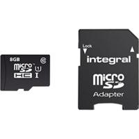 integral microsdhc ultimapro 8gb class 10 40mbs adapter