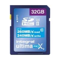 Integral UltimaPro X2 SDHC 260/240MB UHS-II U3 - 32GB