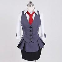 Inspired by Tokyo Ghoul Kirishima Touka Anime Cosplay Costumes Cosplay Suits Patchwork White / Red / PurpleVest / Top / Shirt / Skirt /