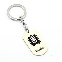 Inspired by Bastion Overwatch Anime Cosplay Accessories Keychain Silver Alloy