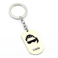 Inspired by LUcio Overwatch Anime Cosplay Accessories Keychain Silver Alloy