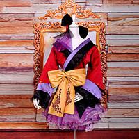 Inspired by Vocaloid Megurine Luka Video Game Cosplay Costumes Cosplay Suits / Kimono Patchwork Red / Purple Long SleeveKimono Coat /