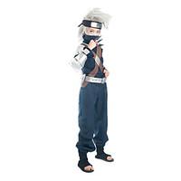 Inspired by Naruto Hatake Kakashi Anime Cosplay Costumes Cosplay Suits Patchwork Ink Blue Long Sleeve Top / Pants / Belt / Bag