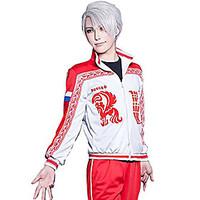 Inspired by Yuri on Ice Victor Nikiforov Cosplay Cosplay Anime Cosplay Costumes Cosplay Suits Print Coat Pants For