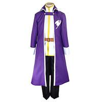 Inspired by Fairy Tail Gray Fullbuster Anime Cosplay Costumes Cosplay Suits Patchwork Black / Purple Coat / Shirt / Pants / Belt