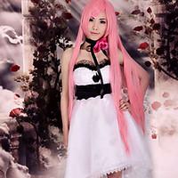 Inspired by Vocaloid Megurine Luka Video Game Cosplay Costumes Cosplay Suits / Dresses Patchwork White Sleeveless Dress / Headpiece