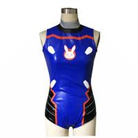 Inspired by Overwatch D.Va Video Game Cosplay Costumes Cosplay Suits Swimwear N/A Sleeveless Leotard