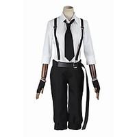 Inspired by Bungo Stray Dogs Cosplay Anime Cosplay Costumes Cosplay Suits Cosplay Tops/Bottoms Fashion Long Sleeve Coat Pants Suspenders