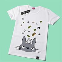 Inspired by My Neighbor Totoro Cat Anime Cosplay Costumes Cosplay T-shirt Print Yellow Short Sleeve T-shirt