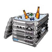 inflatable boom box drinks cooler