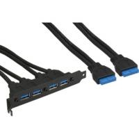 InLine Slot bracket, 4x USB 3.0 ...
