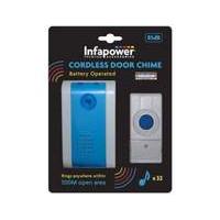 Infapower Extra Loud Cordless Battery Operated Door Chime 85db (x004)