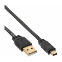 inline mini usb 20 flat cable usb a to mini5p blackgold 5m 31850f