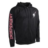 Independent Dressen Skull Zip Hoodie - Black