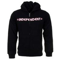 Independent Bar Cross Kids Zip Hoodie - Black