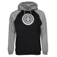 Independent 88TC Raglan Hoodie - Black/Dark Heather