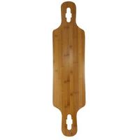 indy 39 bamboo double kick drop through longboard deck blank