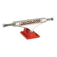 Independent Stage 11 Bar Cross Skateboard Trucks - Silver/Red