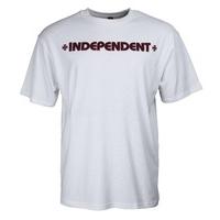 independent bar cross t shirt white