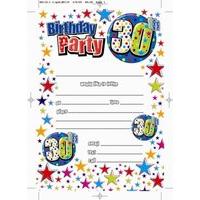 Invitation Birthday 30th 20 Sheets