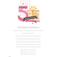 Invitation Birthday 50th Female 20 Sheet