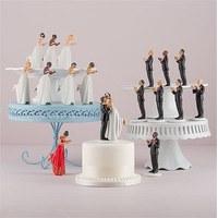 Interchangeable True Romance Bride And Groom Cake Toppers - East Indian Groom