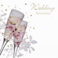 Invitation Wedding Foil 6 Pk