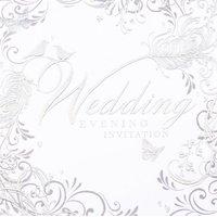 invitation wedding evening foil 6 pk