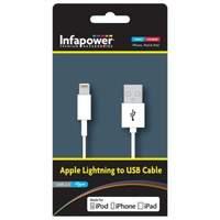 infapower apple lightning to usb 20 cable for ipod iphone ipad 1 metre ...