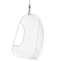 indoor rattan hanging egg chair in white