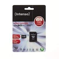 Intenso 64gb Class 10 Micro Sd Card W/a