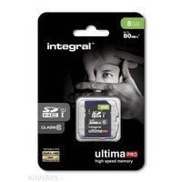 Integral 8GB UltimaPro SDHC/XC 80MB Class 10 UHS-I U1 Memory Card