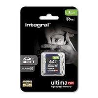 Integral 8GB UltimaPro microSDHC/XC 90MB Class 10 UHS-I U1 with SD Adapter