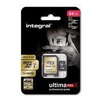 integral 64gb ultimapro x microsdhcxc 9590mb class 10 uhs i u3 with sd ...